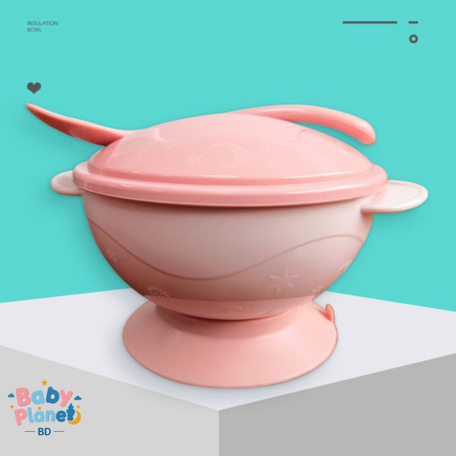 Imported Baby Tableware Carved Wall Suction Bowl